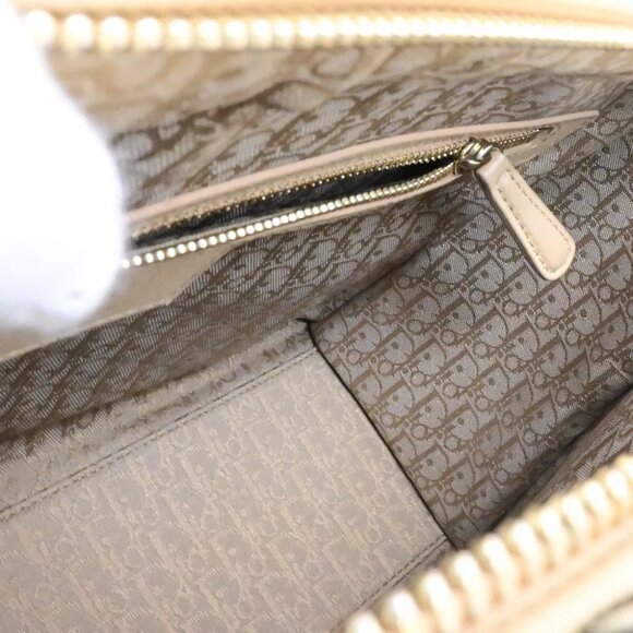 CHRISTIAN DIOR Lady Cannage 2Way Shoulder Hand Tote Bag Leather Beige 689RK841 - Picture 7 of 14